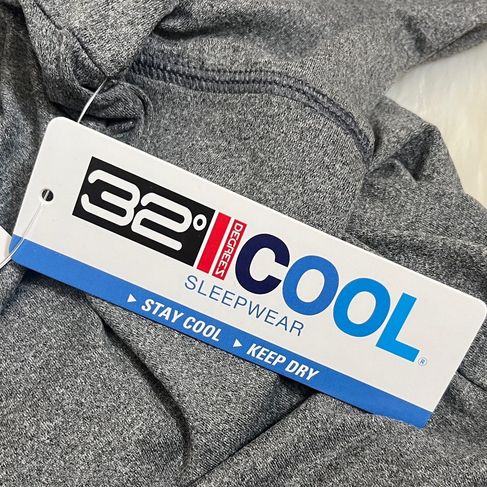 NWT 32 Degrees Cool Grey Sleepwear Long Sleeve Tee - Picture 9 of 11